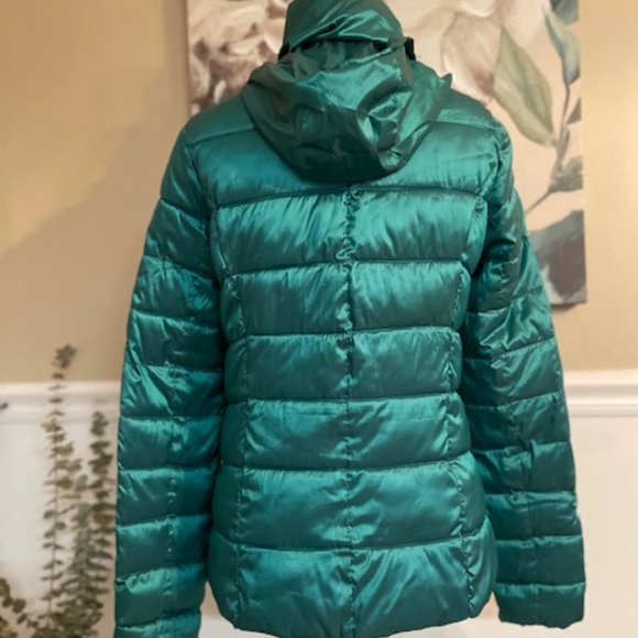 A.N.A Packable Teal Down Coat Sz S - Picture 2 of 10
